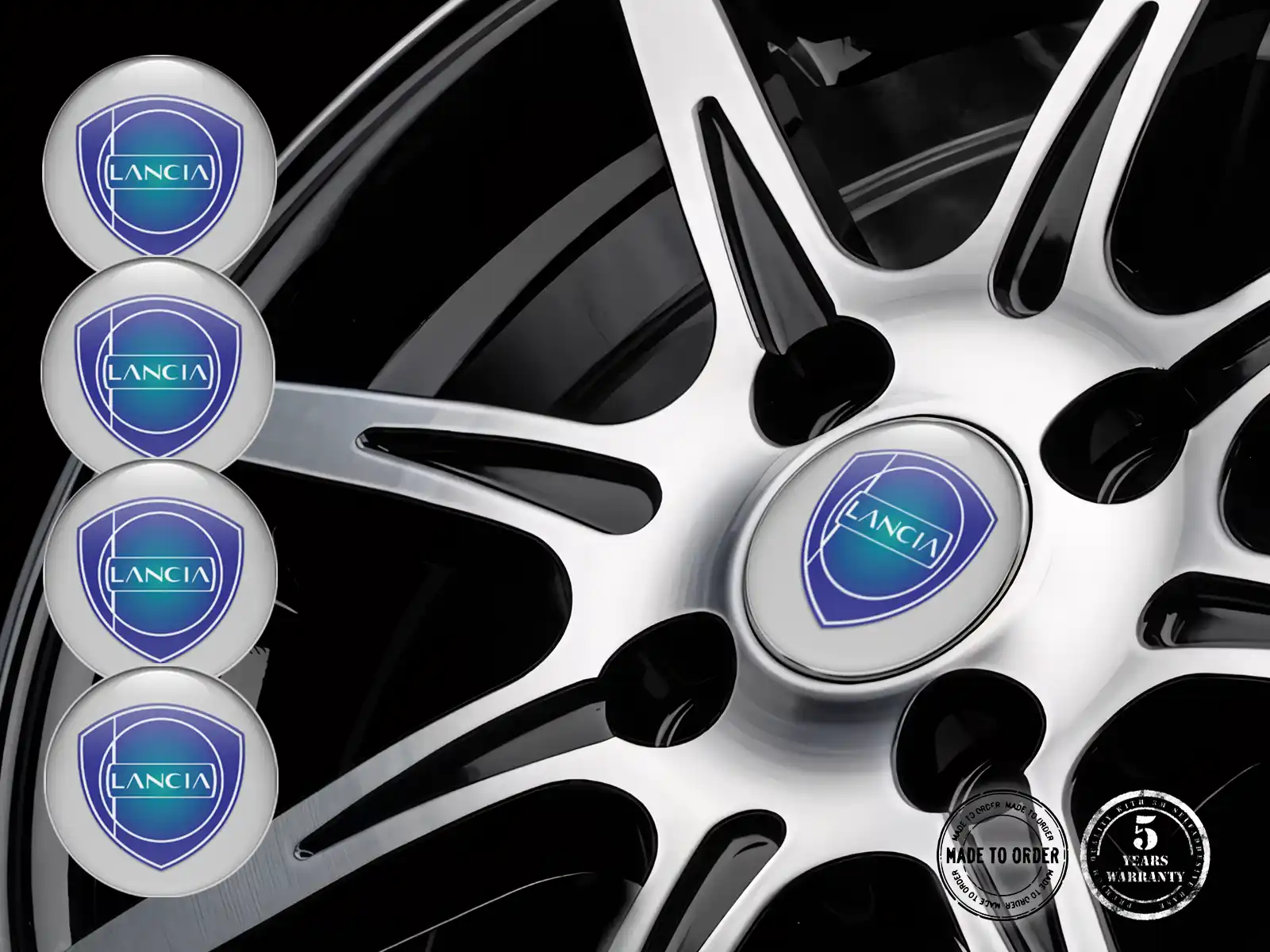 Lancia Pegatinas de Aro Edición Mejora de Cúpula de Epoxi